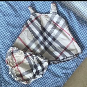 Burberry baby girl 6 months + great condition worn twice